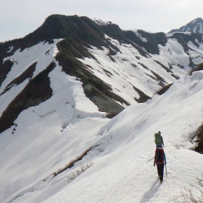 会越・川内山塊 矢筈岳 2014/4/19-20 会越・川内山塊 矢筈岳 2014/4/19-20