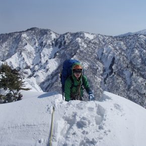 川内山塊横断 五剣谷岳東尾根左稜 2017/3/1-6 川内山塊横断 五剣谷岳東尾根左稜 2017/3/1-6