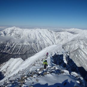 北ア涸沢岳西尾根 2019/12/7-8 北ア涸沢岳西尾根 2019/12/7-8